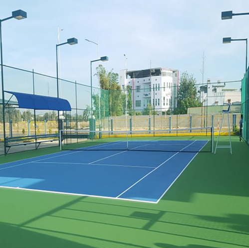 sơn sân tennis 2 lớp tiết kiệm