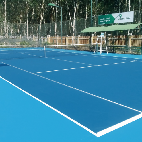 sơn sân tennis 5 lớp nền ciment