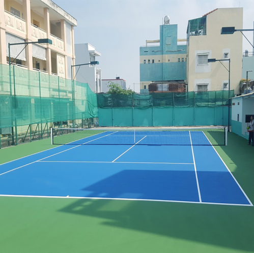 sơn sân tennis 7 lớp 