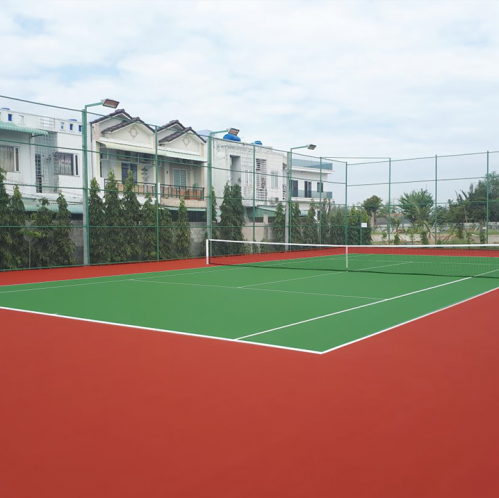 sơn sân tennis 7 lớp nền xi măng