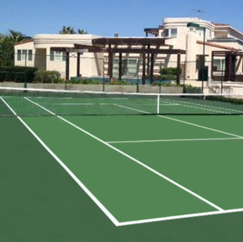 sơn sân tennis 9 lớp nền nhựa