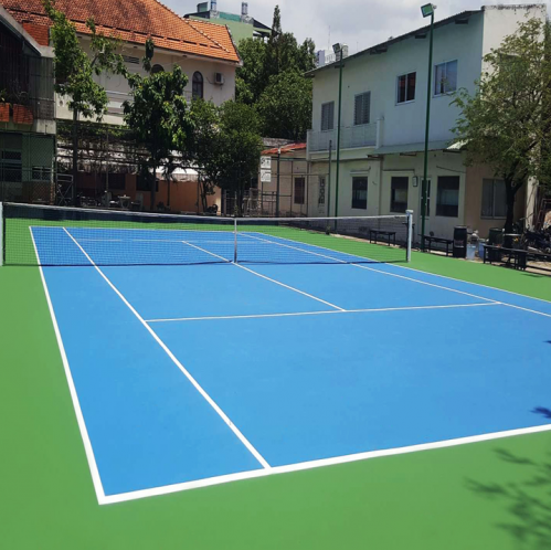 sơn sân tennis tiết kiệm 5 lớp