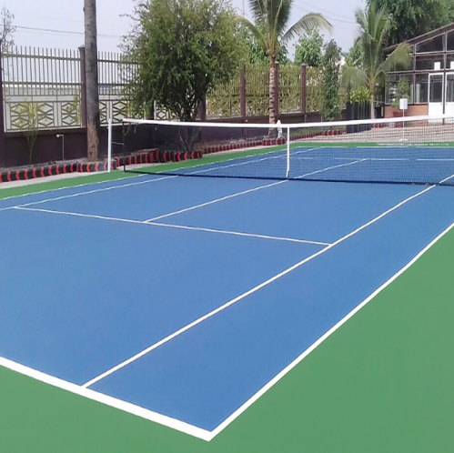 sơn sân tennis tiết kiệm 6 lớp nền xi măng