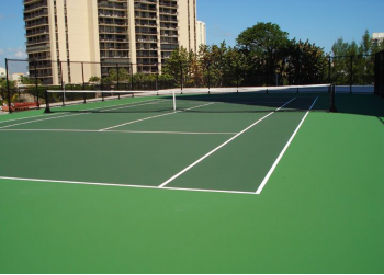 sơn sân tennis cao cấp có cao su